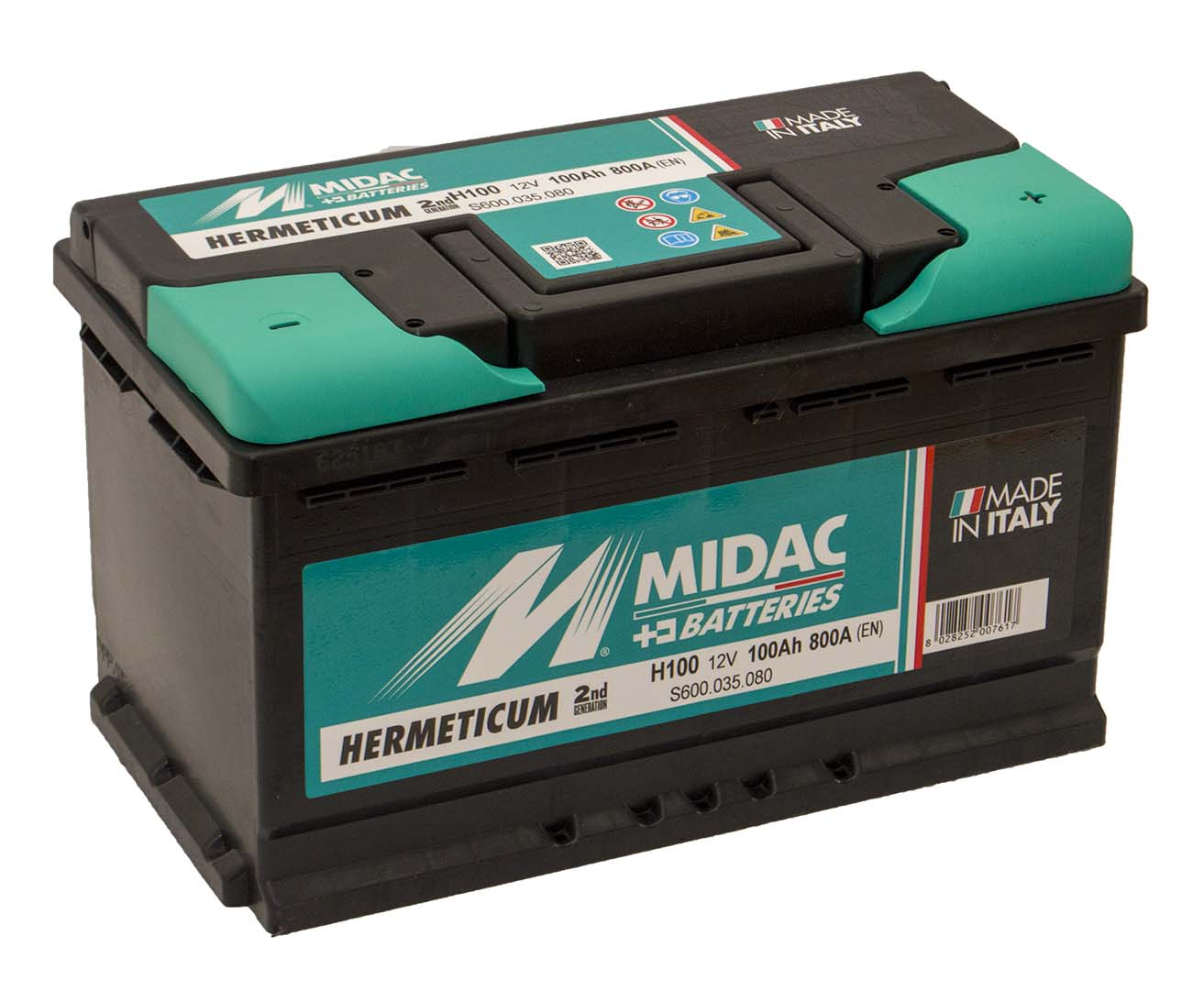 Автомобільний акумулятор MIDAC HERMETICUM 6СТ-100